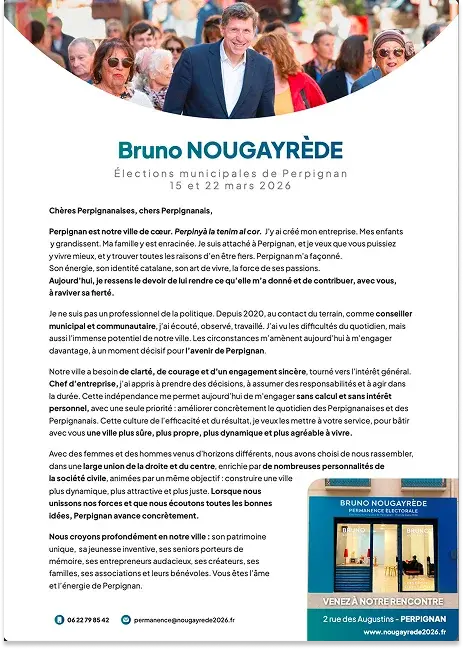 Capture d'écran de la Lettre aux Perpignanaise