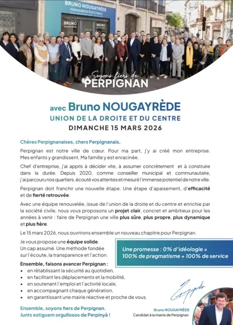Capture d'écran de la Lettre aux Perpignanaise